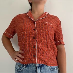Forever 21 collared blouse button down